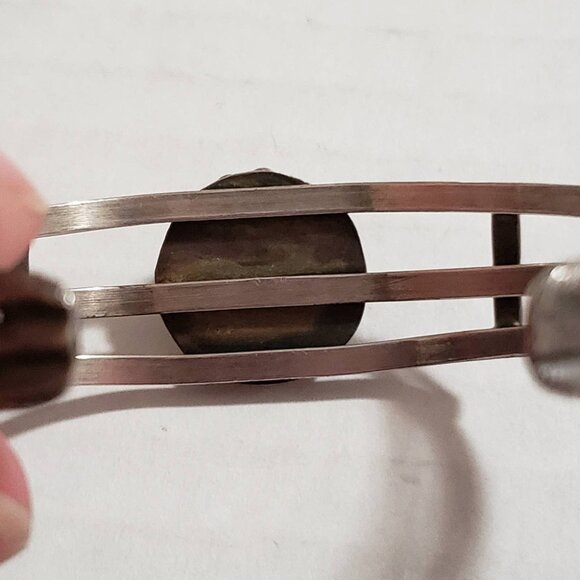 Navajo Turquoise Sterling Cuff sz 6.75   (NAB 1023) - Picture 4 of 10